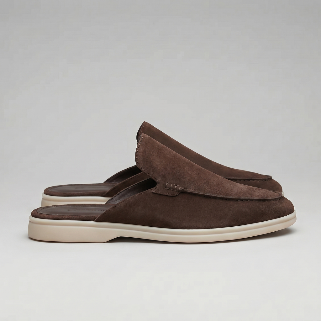 Chaussures mules homme | daim destalonné quotidien