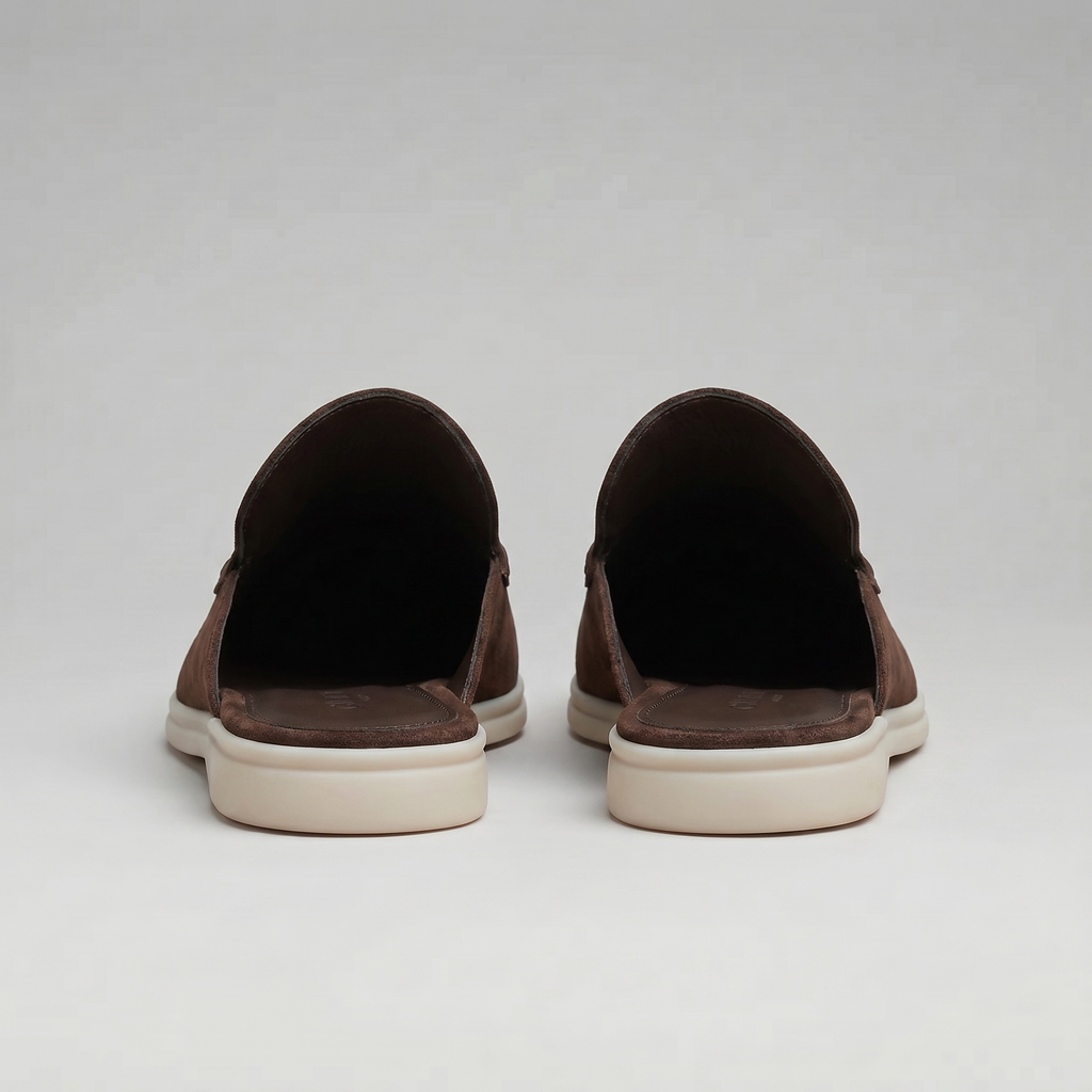 Chaussures mules homme | daim destalonné quotidien