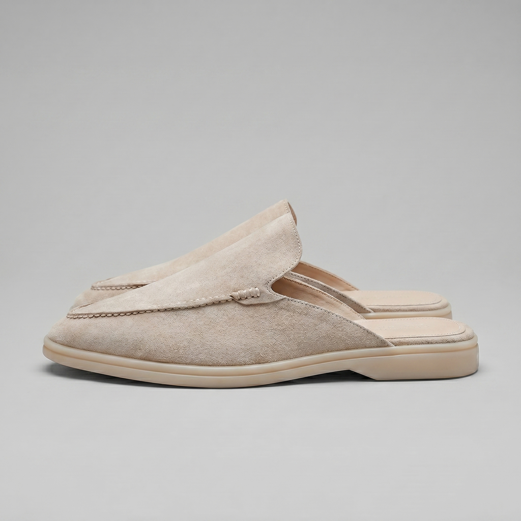 Chaussures mules homme | daim destalonné quotidien