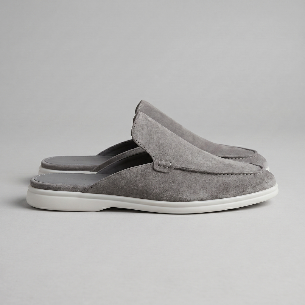 Chaussures mules homme | daim destalonné quotidien