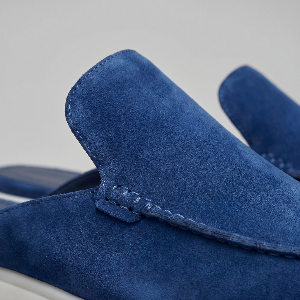 Chaussures mules homme | daim destalonné quotidien