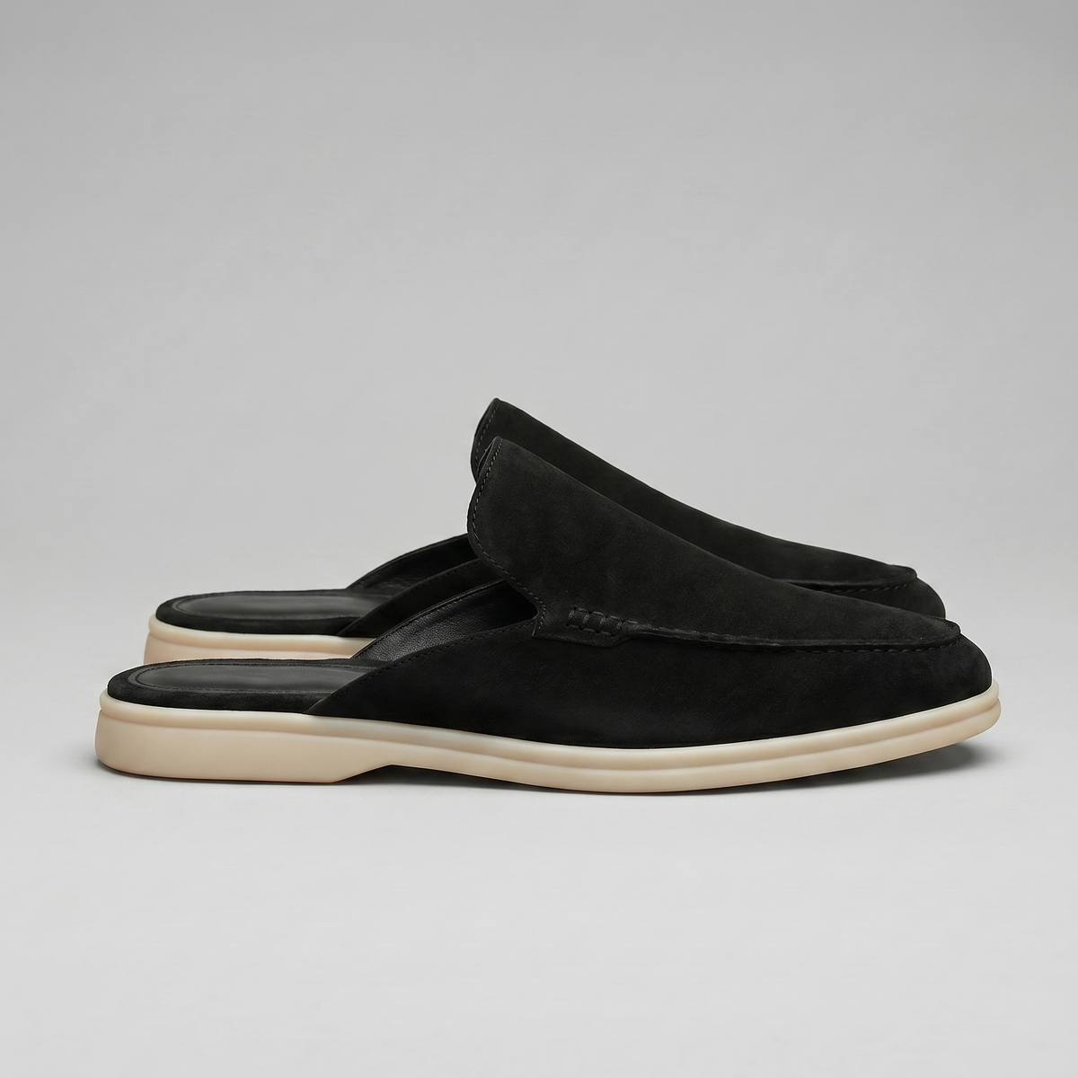 Chaussures mules homme | daim destalonné quotidien