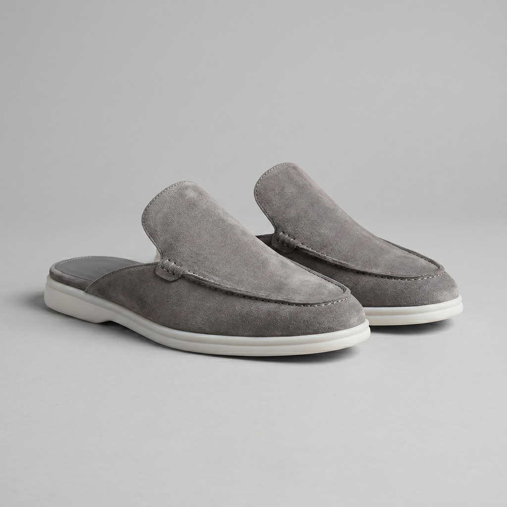 Chaussures mules homme | daim destalonné quotidien