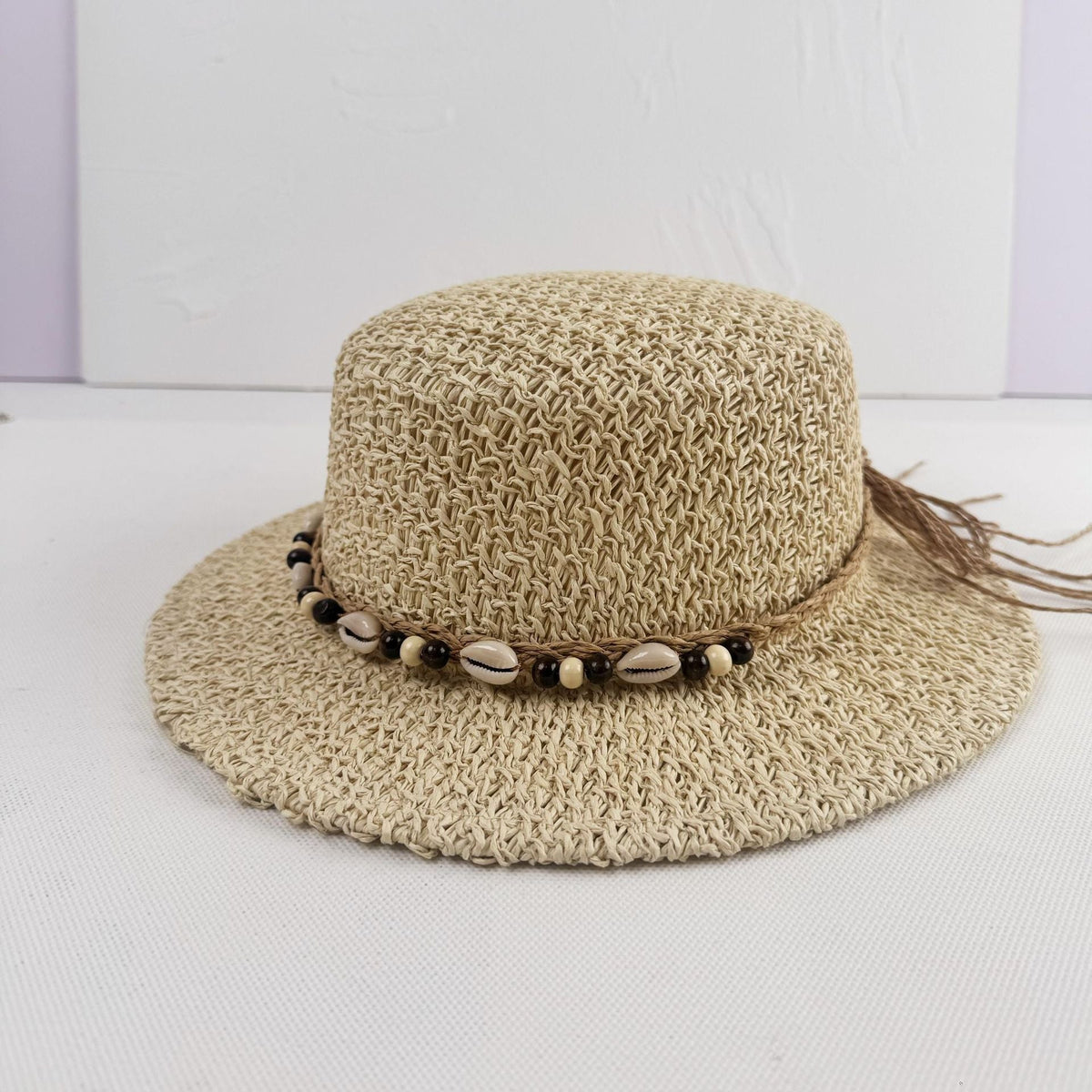 Chapeau de soleil pour femme - texture tressée - accessoire voyage