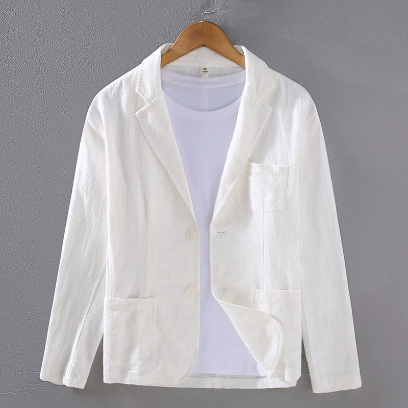 Veston de lin pour homme — veste droite de costume pour cocktail