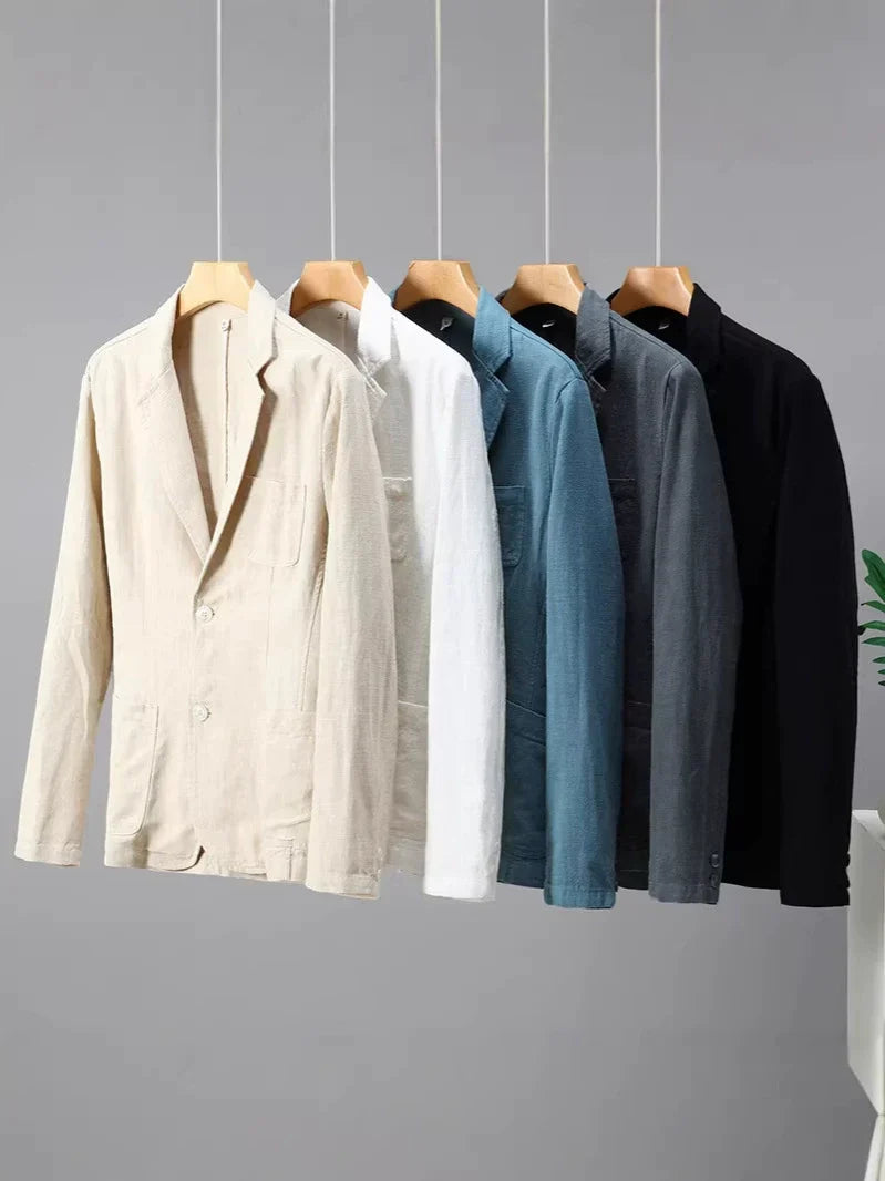 Veston de lin pour homme — veste droite de costume pour cocktail