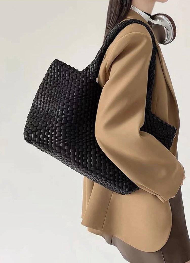 Sac tote femme tresseé grande contenance