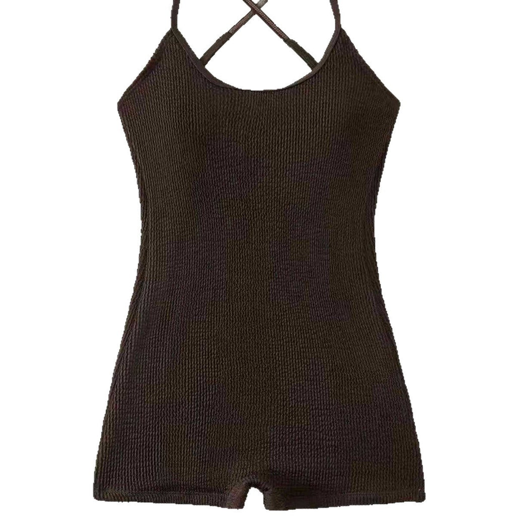 Maillot de Bain Shorty Femme Sportif Texturé Confort Optimal