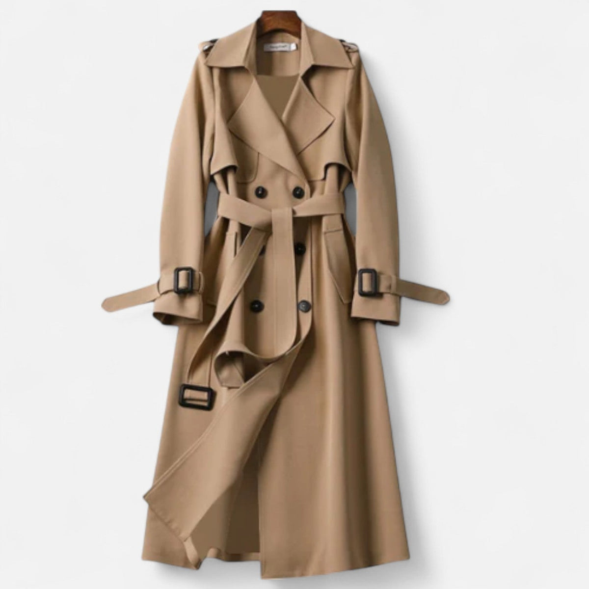 Ancienne Monde | Manteau Long Femme en Laine Style Classique Élégant