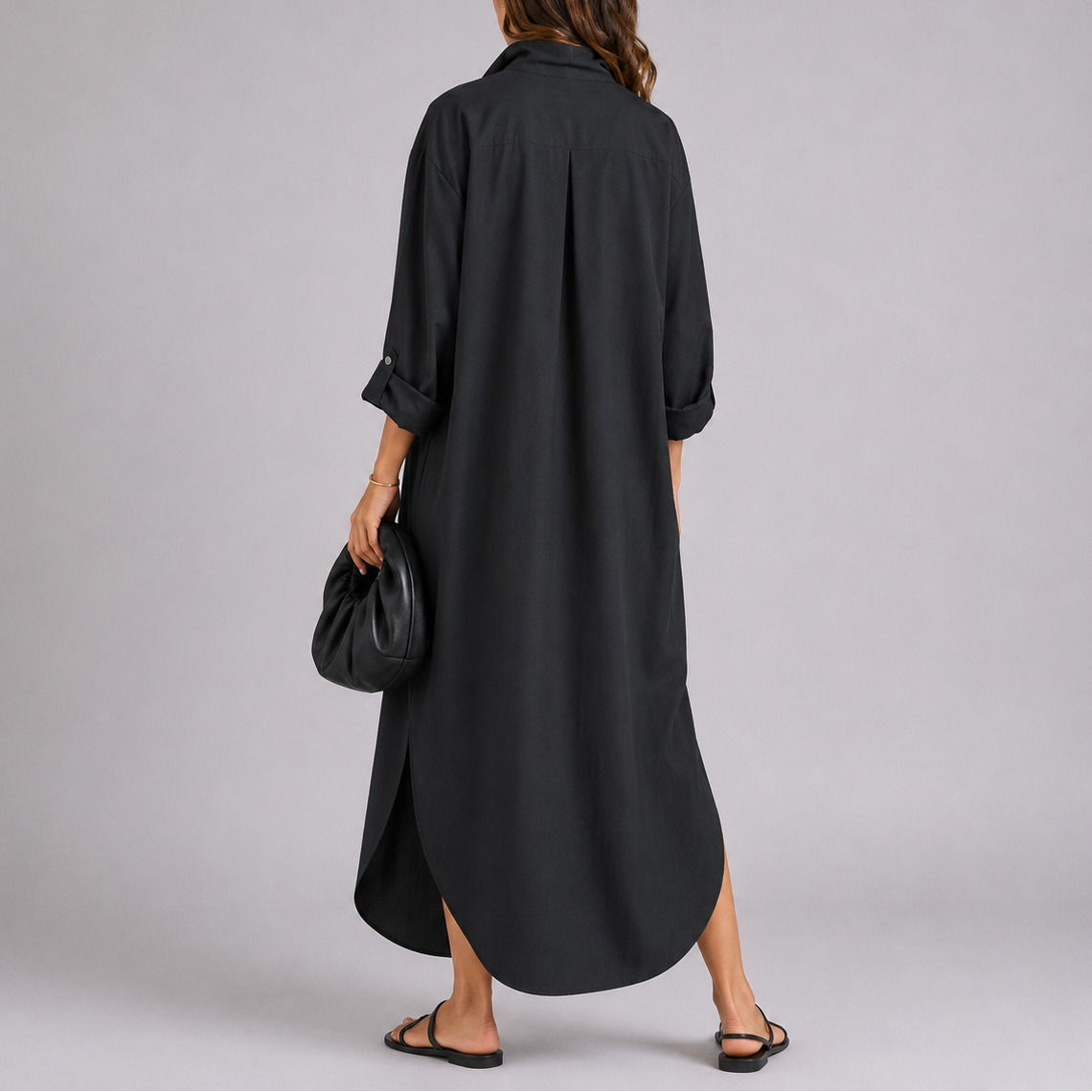 Robe Longue Style Chemisier