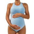 Maillot de bain maternité une pièce col licou