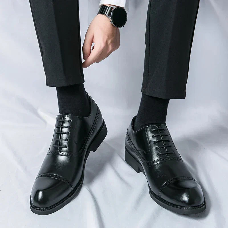 Chaussures en Cuir Homme – Semelle Matelassée et Style Intemporel Raffiné