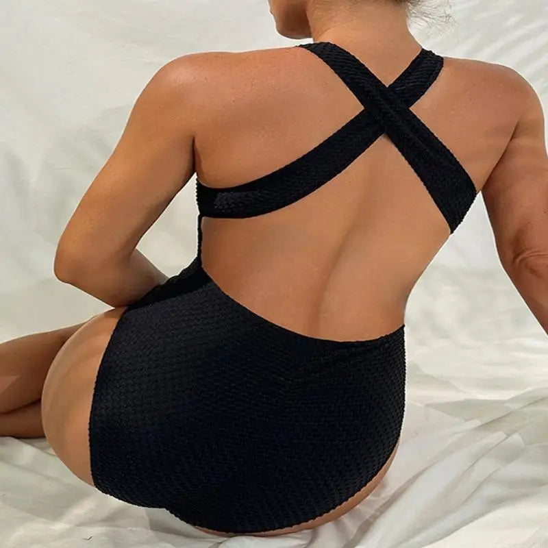 Maillot de bain maternité une pièce col licou
