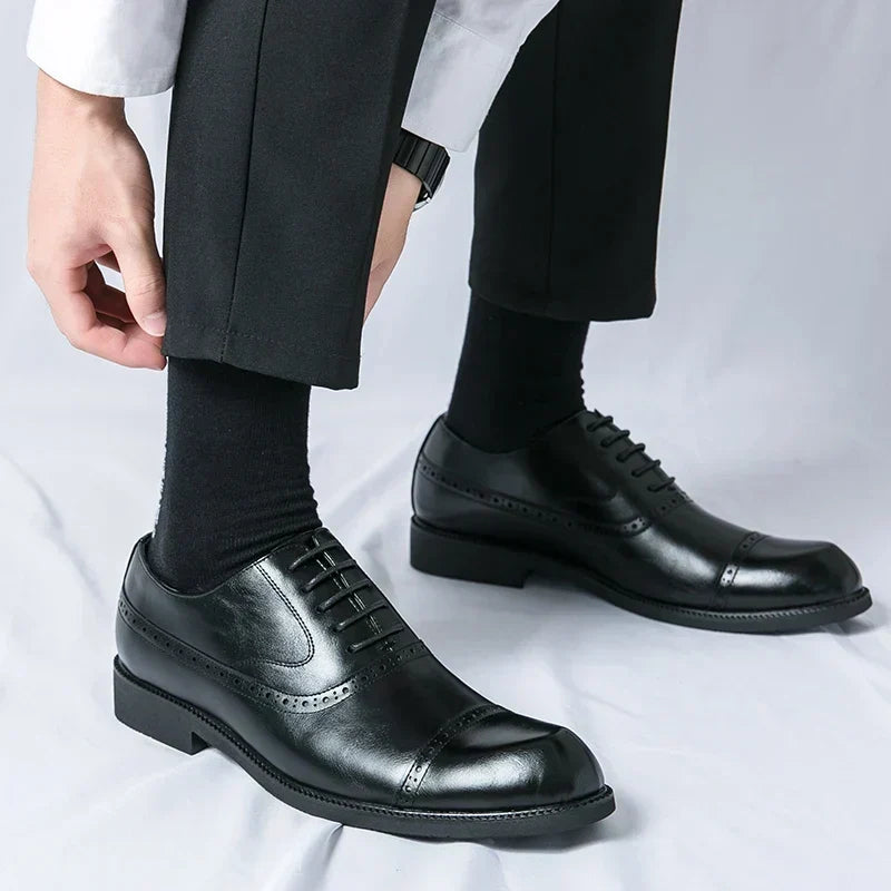 Chaussures en Cuir Homme – Semelle Matelassée et Style Intemporel Raffiné