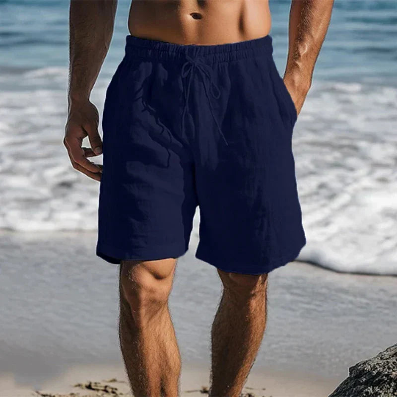 Short Homme En Tissu Lin