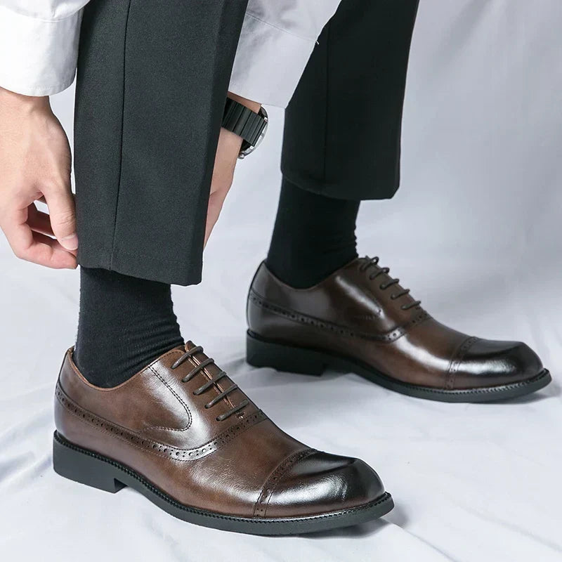Chaussures en Cuir Homme – Semelle Matelassée et Style Intemporel Raffiné