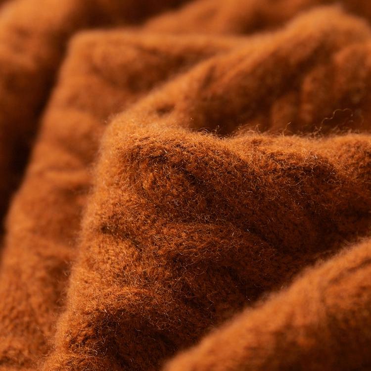 Pull en Laine Mérinos Homme – Col Roulé et Maille Torsadée Ajustée