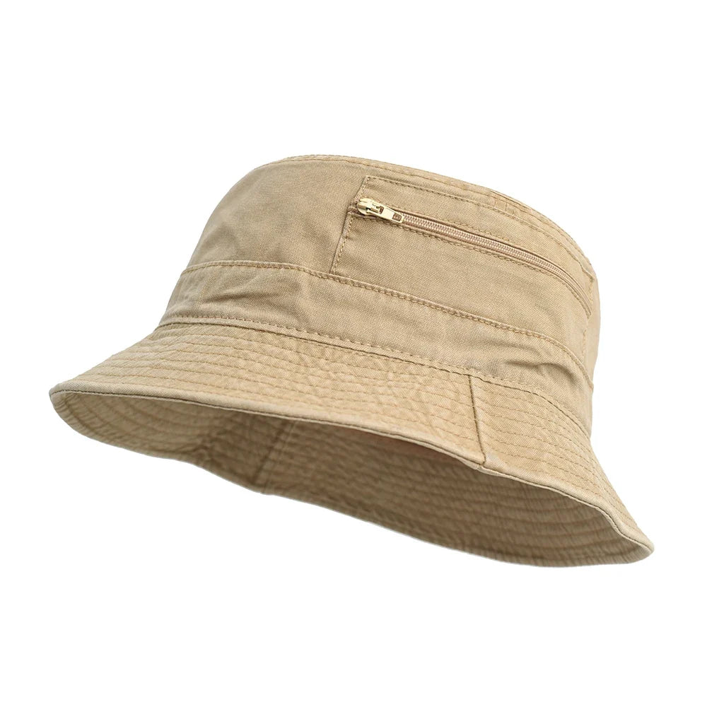 Chapeau de pêcheur en coton respirant unisexe