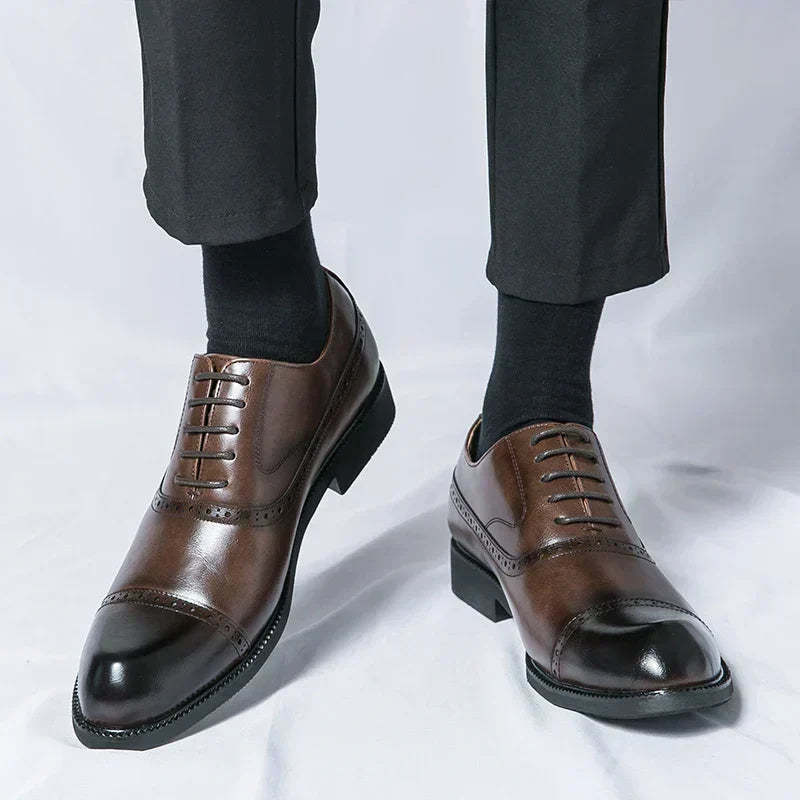 Chaussures en Cuir Homme – Semelle Matelassée et Style Intemporel Raffiné