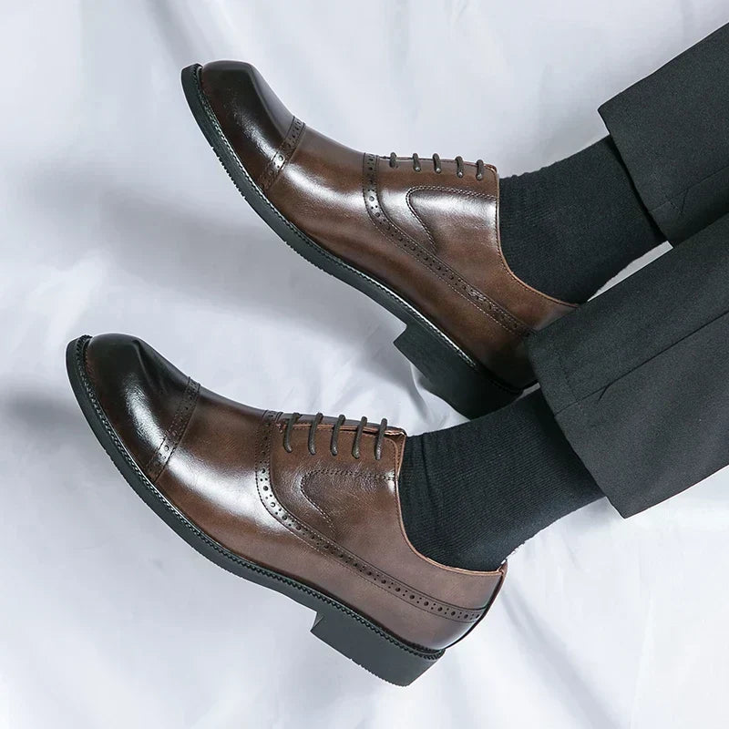 Chaussures en Cuir Homme – Semelle Matelassée et Style Intemporel Raffiné