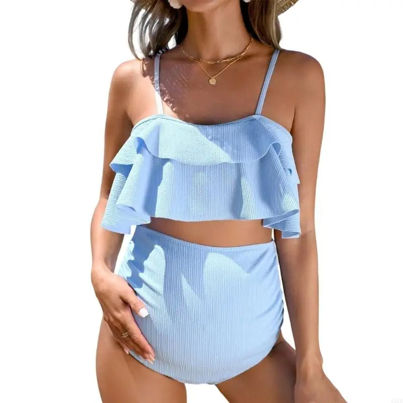 Ensemble de bain maternité une pièce motif estival
