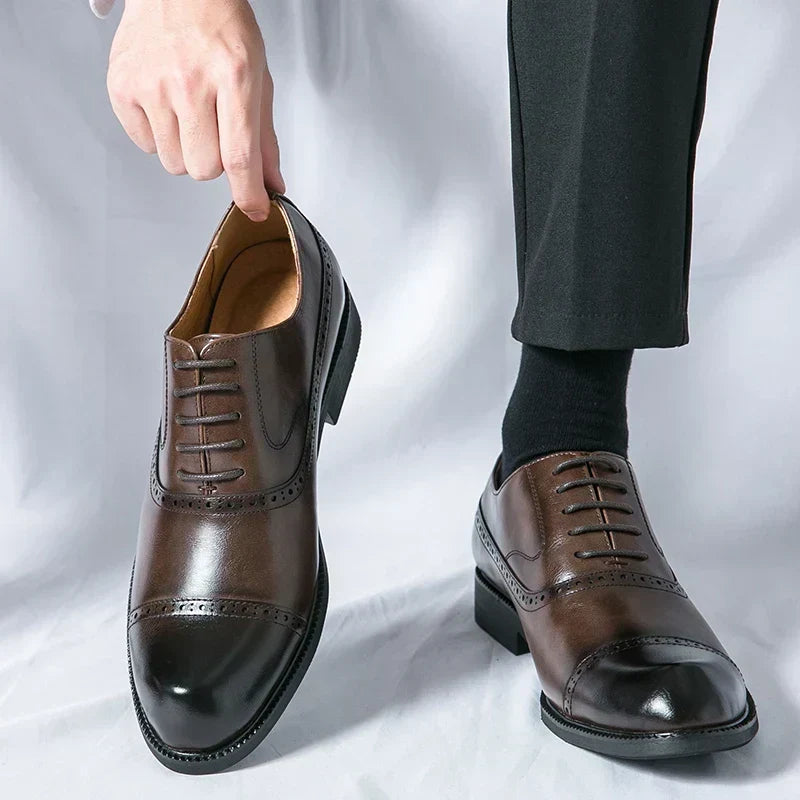 Chaussures en Cuir Homme – Semelle Matelassée et Style Intemporel Raffiné