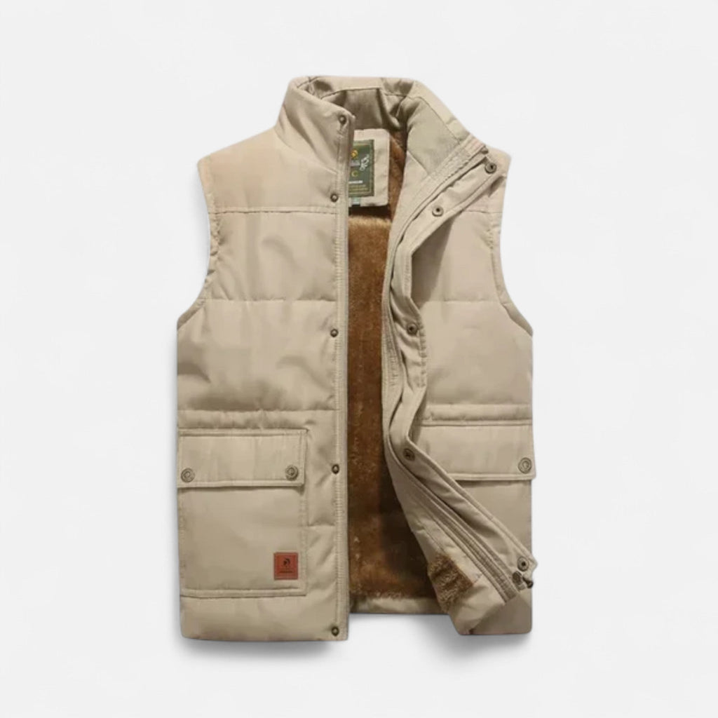 Ancienne Monde | Gilet Homme Matelassé Sans Manches Style Classique