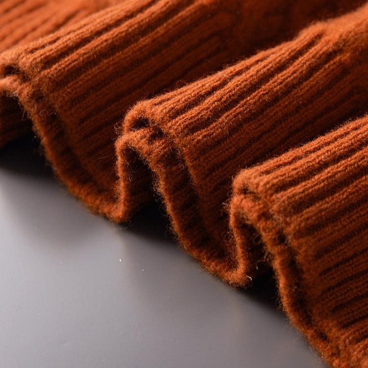 Pull en Laine Mérinos Homme – Col Roulé et Maille Torsadée Ajustée