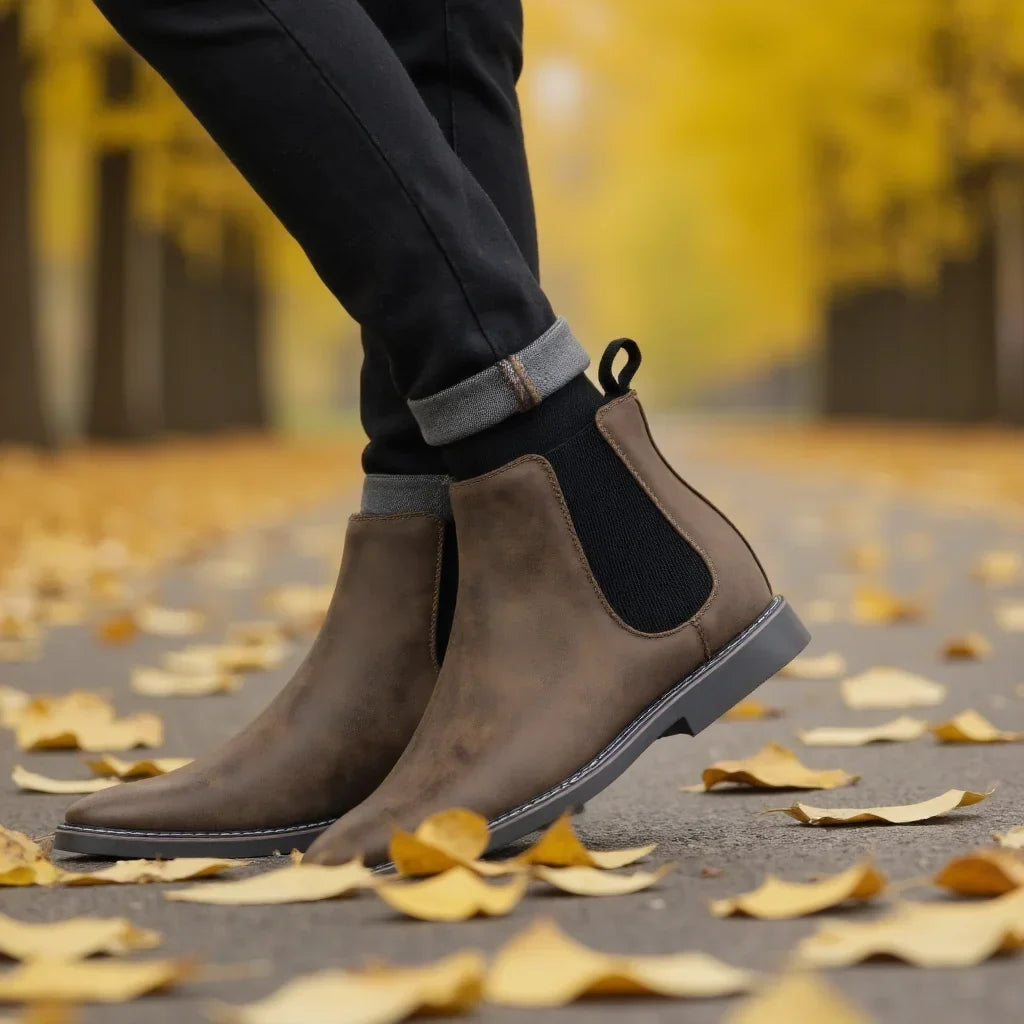 Bottes Chelsea Cuir Pleine Fleur Homme – Doublure Cuir Confort Durable