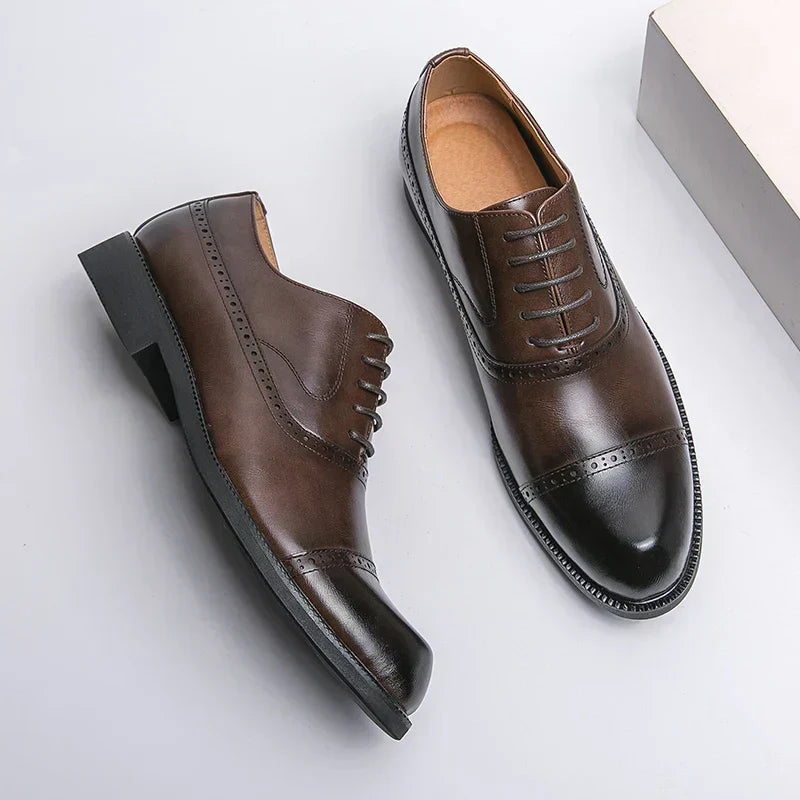 Chaussures en Cuir Homme – Semelle Matelassée et Style Intemporel Raffiné