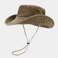 Chapeau bob pêcheur unisexe en coton avec cordon ajustable