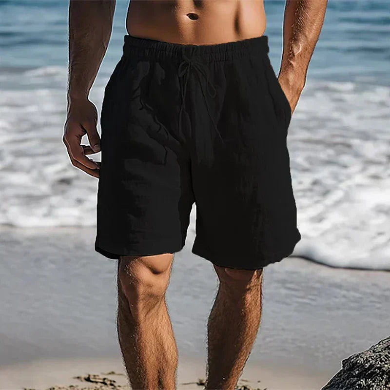 Short Homme En Tissu Lin
