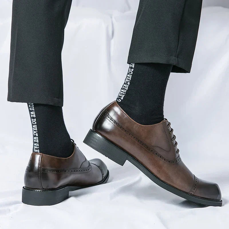 Chaussures en Cuir Homme – Semelle Matelassée et Style Intemporel Raffiné