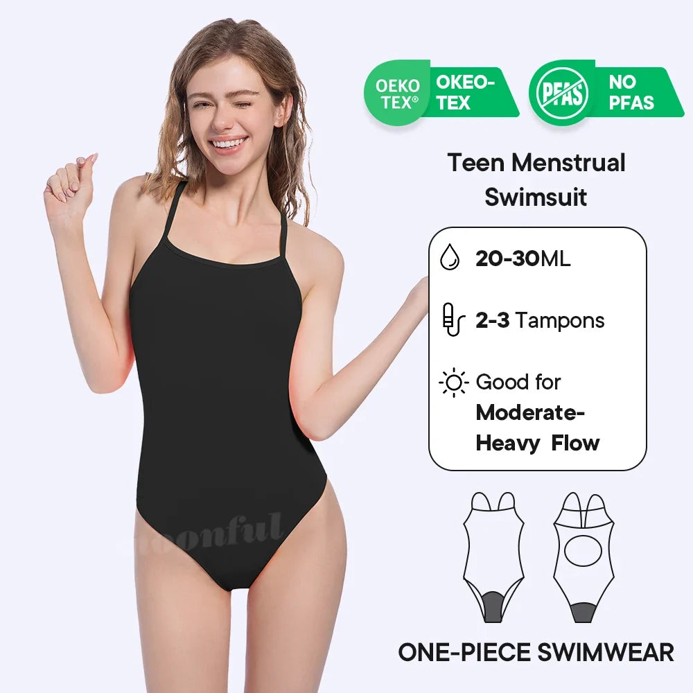 Maillot de Bain de Période Femme Coton