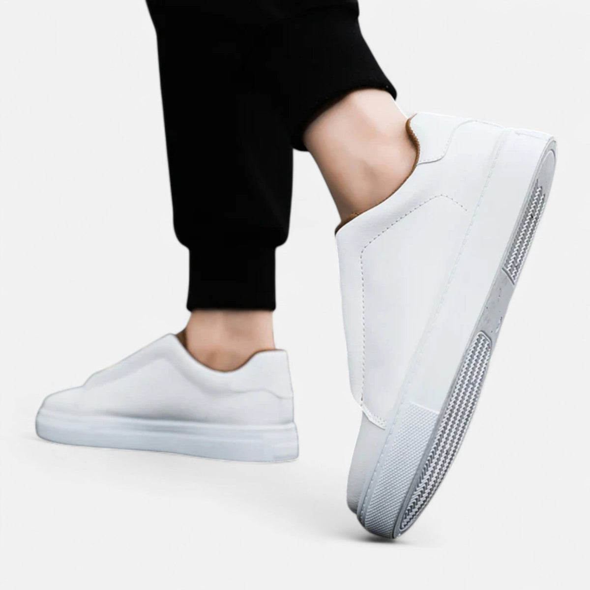 Ancienne Monde | Sneakers Homme en Cuir Sans Lacets Premium