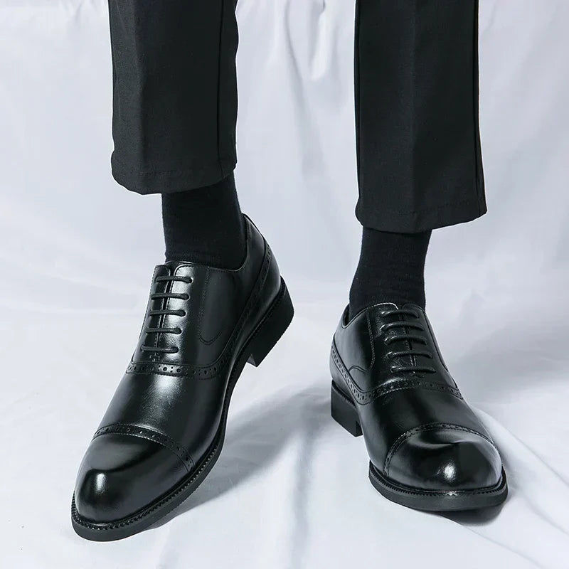 Chaussures en Cuir Homme – Semelle Matelassée et Style Intemporel Raffiné