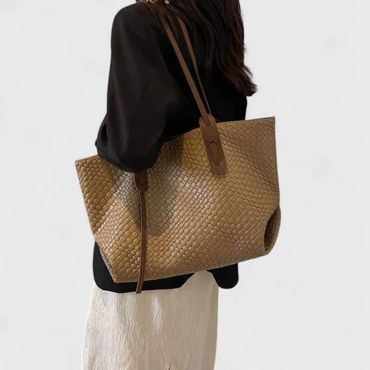Sac tote femme tressé grande contenance