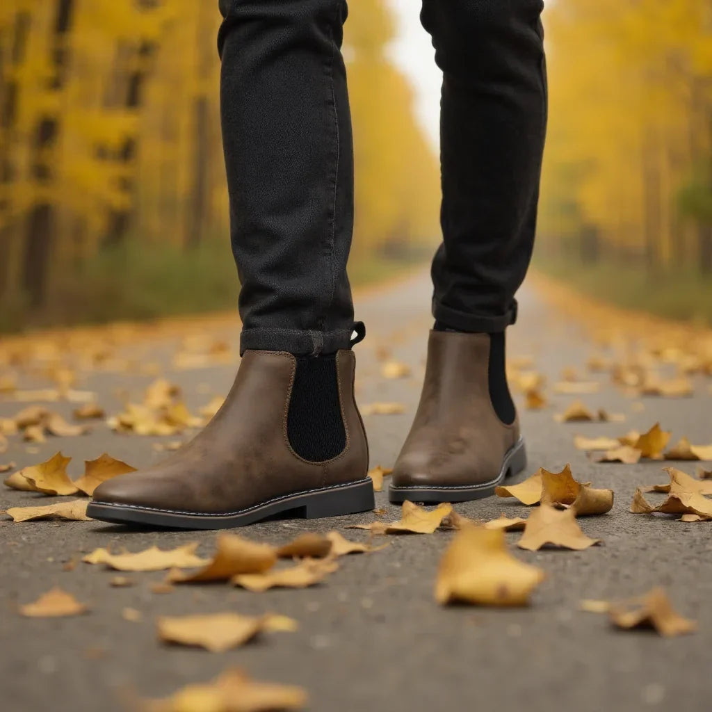 Bottes Chelsea Cuir Pleine Fleur Homme – Doublure Cuir Confort Durable