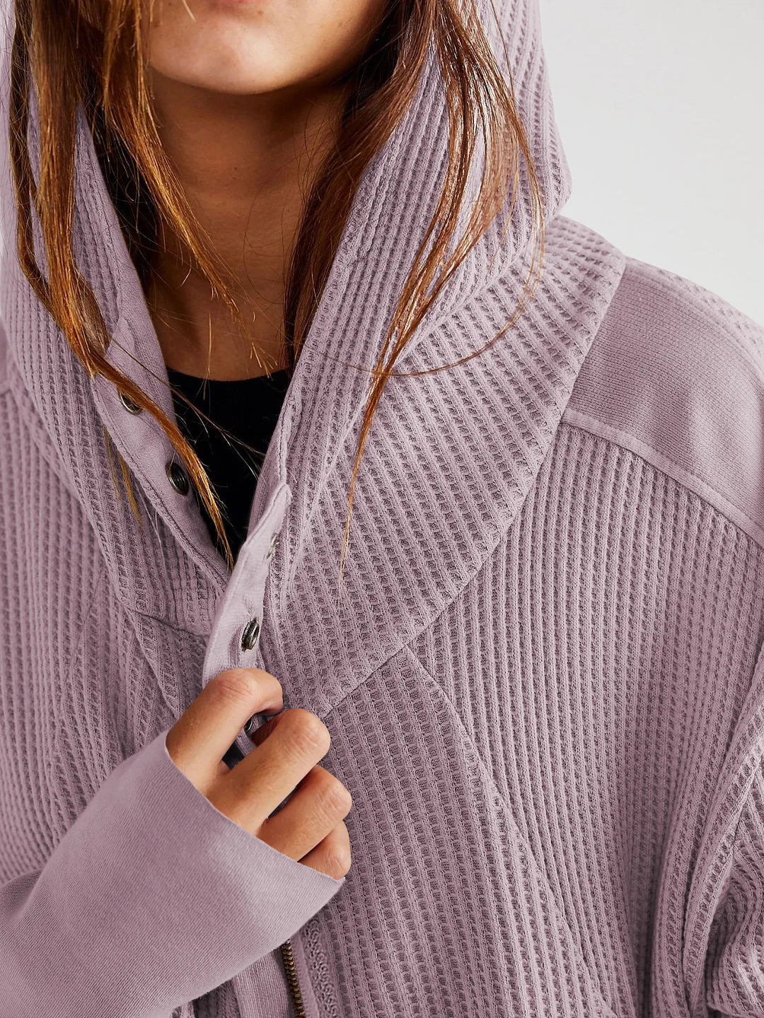 Sweat à Capuche Zippé Coton Femme – Coupe Crop Tricot Gaufré Style Actuel