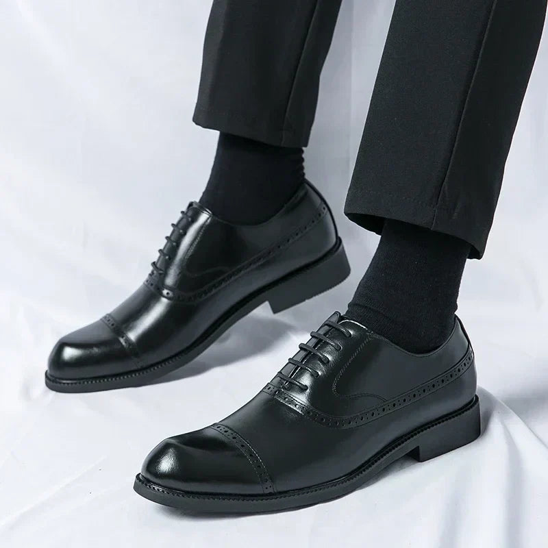 Chaussures en Cuir Homme – Semelle Matelassée et Style Intemporel Raffiné