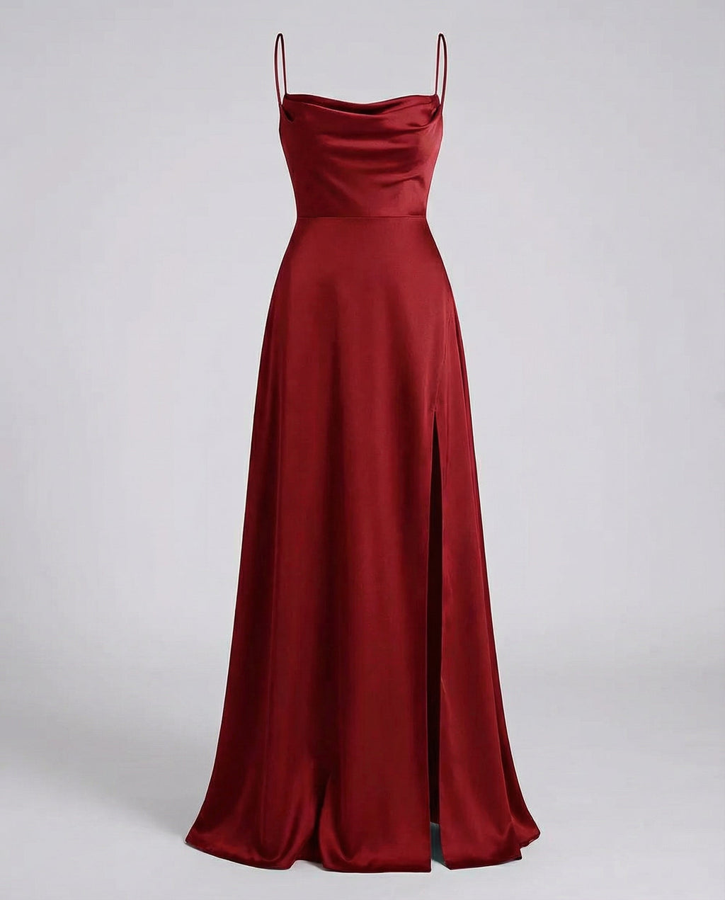 Robe de soirée en soie femme - coupe moulante fendue - grand événement