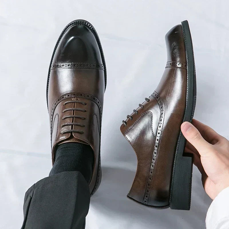Chaussures en Cuir Homme – Semelle Matelassée et Style Intemporel Raffiné