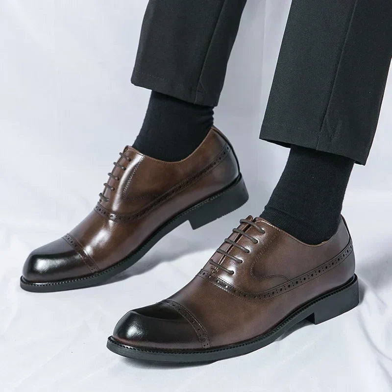 Chaussures en Cuir Homme – Semelle Matelassée et Style Intemporel Raffiné