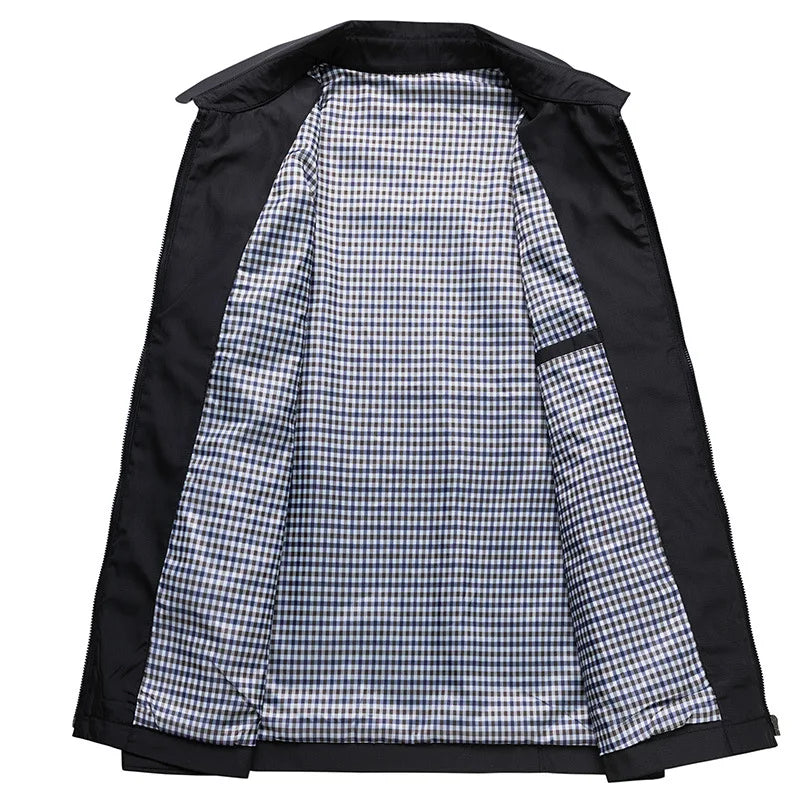 Veste Déperlante Homme – Coupe Nette et Col Classique Style Intemporel