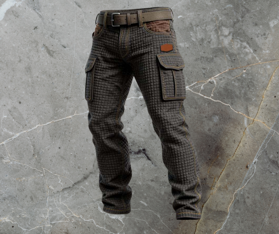 Pantalon Cargo Homme – Poches Fonctionnelles Coupe Adaptative Tissage Structuré