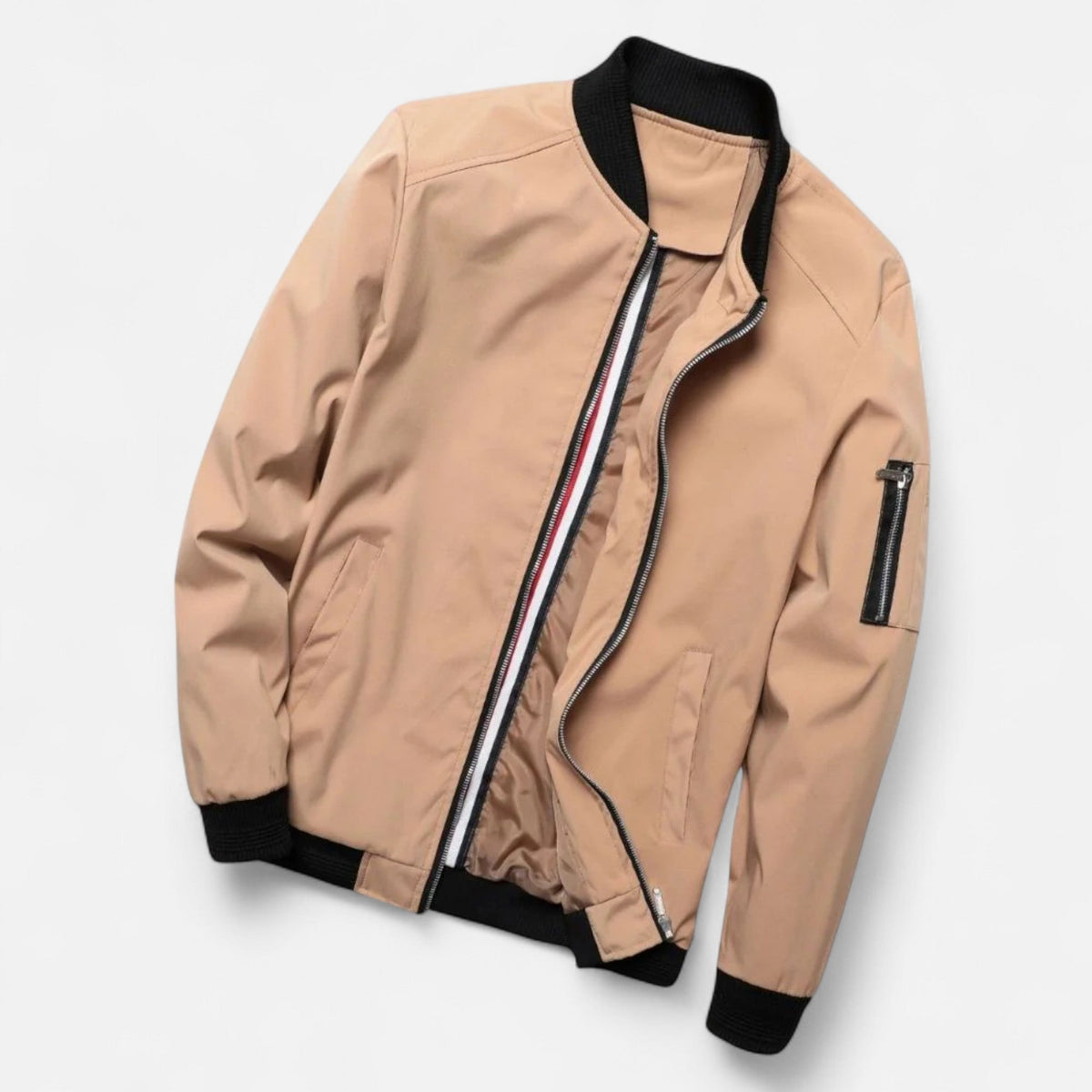 Ancienne Monde | Bomber Homme Léger Style Classique Raffiné