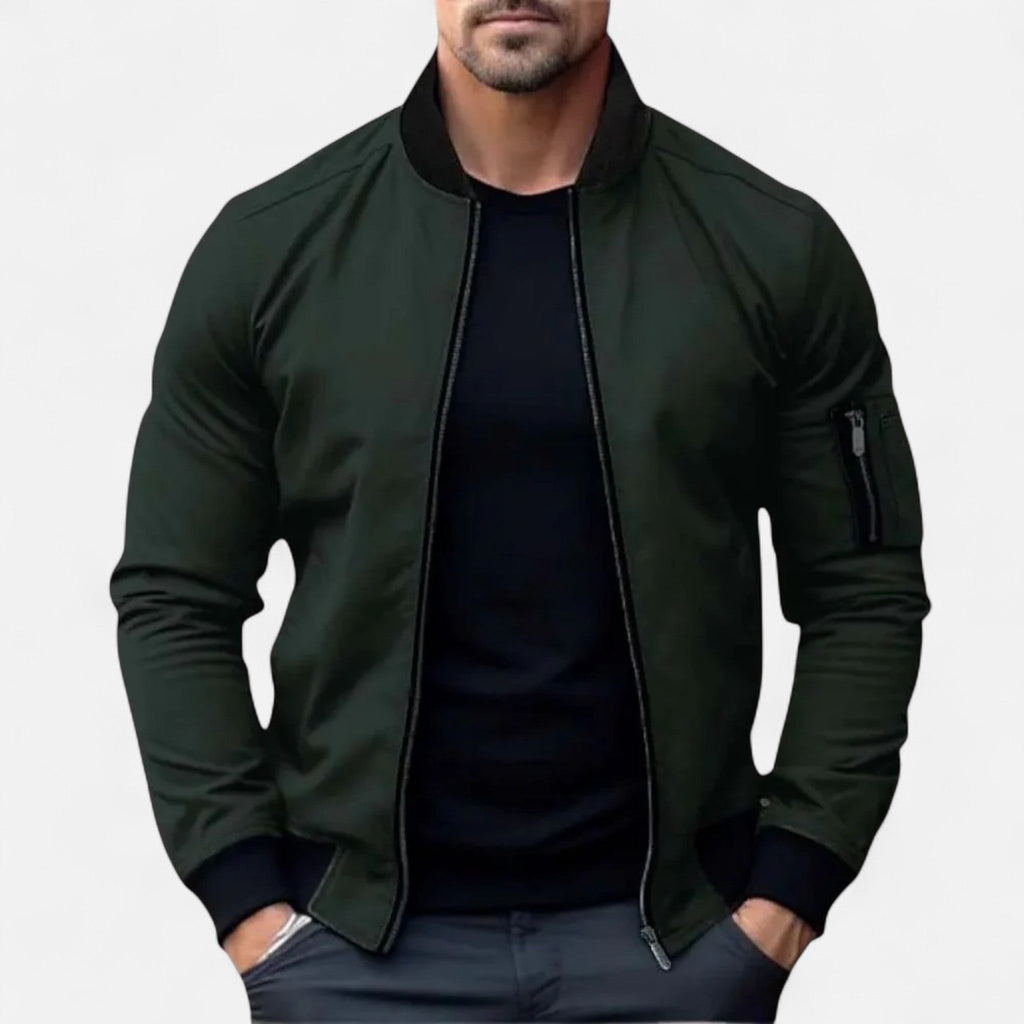Ancienne Monde | Bomber Homme Léger Style Classique Raffiné