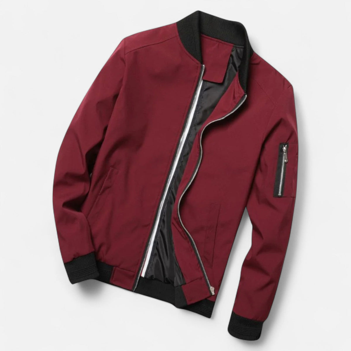 Ancienne Monde | Bomber Homme Léger Style Classique Raffiné