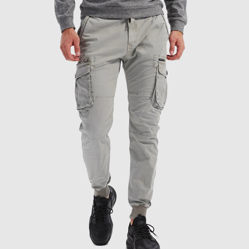 Jogger Cargo Homme – Taille Ajustable Poches Fonctionnelles Coupe Fuselée