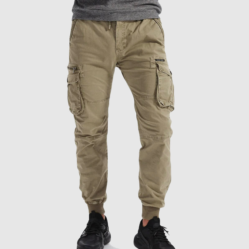 Jogger Cargo Homme – Taille Ajustable Poches Fonctionnelles Coupe Fuselée